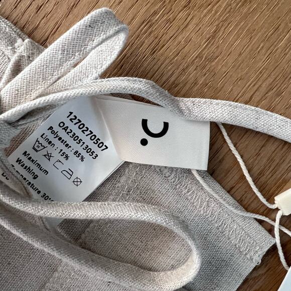 Commense Wide Leg Pants in Cream - Picture 8 of 10